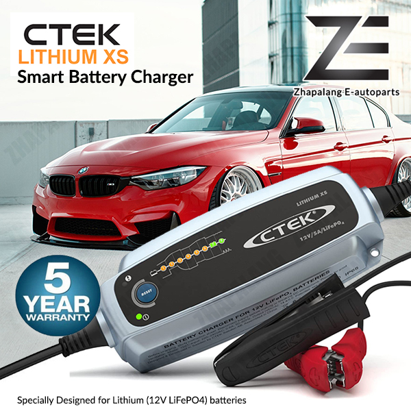 CTEK LITHIUM XS Smart Battery Charger Automatic charging of Lithium (12V LiFePO4) batteries BMW Hybrid